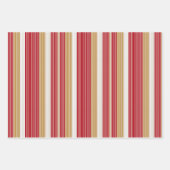 Red Gold Weihnachtsmuster Tartan Muster#7 ID1009 Geschenkpapier Set (Vorderseite 2)