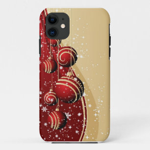 Red Gold Weihnachtsschmuck iPhone Case