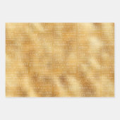 Red Gold weiße inspirierende Wörter Geschenkpapier Set (Vorderseite 2)