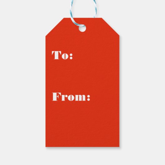 Red Gold Winter Birds Holly Berry Branches Geschenkanhänger (Rückseite)