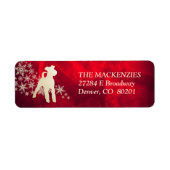 Red Gold Winter Fox Terrier Rücksendeadresse (Vorne)