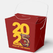 Red Gold Year of the Snake 2025 Geschenkschachtel (Vorderseite)