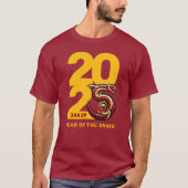 Red Gold Year of the Snake 2025 T-Shirt (Vorderseite)