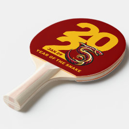 Red Gold Year of the Snake 2025 Tischtennis Schläger