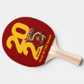 Red Gold Year of the Snake 2025 Tischtennis Schläger (Seitenansicht)