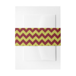Red & Gold Zig Zag Glitzer Einladungsbanderole