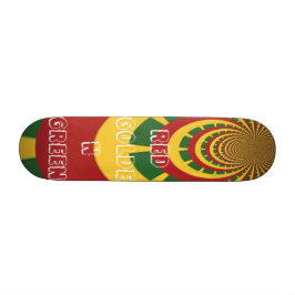 Red Golden Green Rasta Skate Board Skateboard