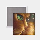 RED GOLDEN PERSIAN CAT HOLIDAY Magnet (Vorderseite/Rückseite)