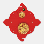 Red Golden Rabbit Papercut Chinesisches Neujahr 20 Geschenkschachtel (Ungefaltet)