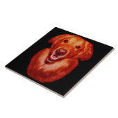 Red Golden Retriever Front Profile Fliese (Seite)