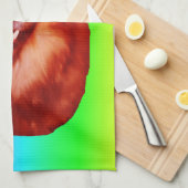 Red Golden Retriever Front Profile Küchentuch (Viertel Falte)