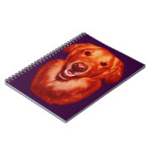 Red Golden Retriever Front Profile Notizblock (Linke Seite)