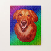 Red Golden Retriever Front Profile Puzzle (Vertikal)