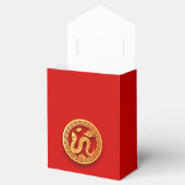 Red Golden Snake Papercut Chinesisches Neujahr 202 Geschenkschachtel (Geöffnet)