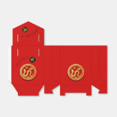 Red Golden Snake Papercut Chinesisches Neujahr 202 Geschenkschachtel (Ungefaltet)