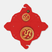 Red Golden Snake Papercut Chinesisches Neujahr 202 Geschenkschachtel (Ungefaltet)