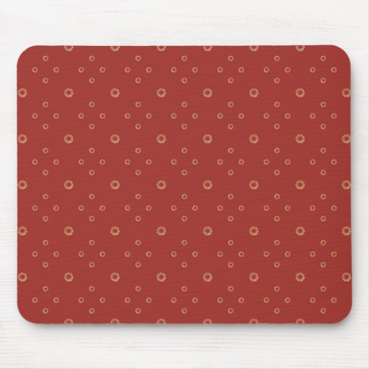 Red | Golden Zinnia Sun Mousepad (Vorne)