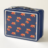 Red Goldfish Metall Lunch Box (Rückseite)