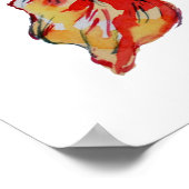 Red Goldfish Poster (Ecke)