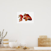 Red Goldfish Poster (Küche)