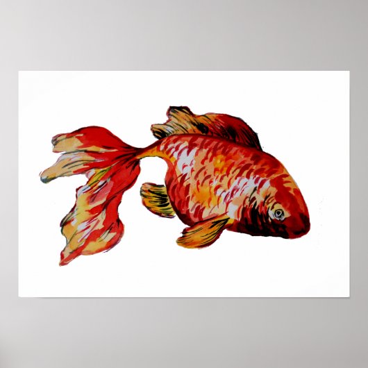 Red Goldfish Poster (Vorne)