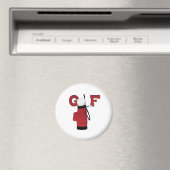 Red Golf Bag Golf Magnet (In Situ (Geschirrspüler))