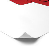 Red Golf Bag Golf T - Shirt und Geschenke Poster (Ecke)