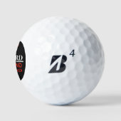 Red Golf Cart - Best Dad Golfer Mark Golfball (Logo)
