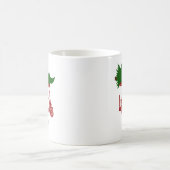 Red Golf Cart mit Weihnachtsbaum Urlaub Kaffeetasse (Mittel)
