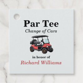 Red Golf Cart Par T-Shirt Themed Geschenkanhänger
