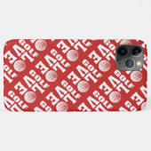 Red Golf Liebe Pattern Case-Mate iPhone Hülle (Rückseite (Horizontal))