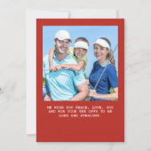 Red Golf Season's Gruß Weihnachten Foto (Rückseite)