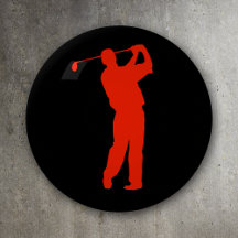 Red Golfer auf Black