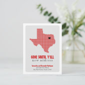 Red Gone South, Y'all Moving Postkarte (Stehend Vorderseite)