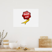 Red Good Job Ribbon Poster (Küche)