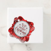 Red Gorgeous Emerald Frohe Weihnachten Geschenkanhänger (Beispiel)