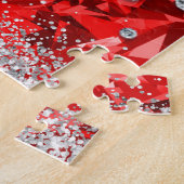 Red Gorgeous Emerald Frohe Weihnachten Puzzle (Seite)
