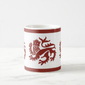 Red Gothic Revival Lions Coffee Tasse (Mittel)