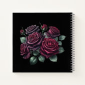 Red Gothic Roses Notizblock (Rückseite)