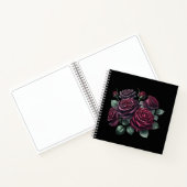 Red Gothic Roses Notizblock (Innenseite)