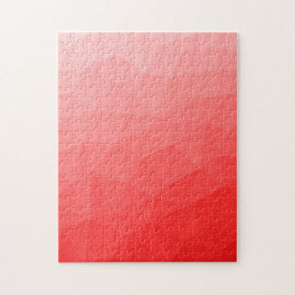 Red gradient geometric mesh pattern puzzle