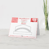 Red Graduate Class 2024 Hat oder Karte (Rückseite)