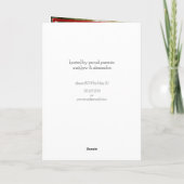 Red Graduation Cap Cowboy Boot Arrangement Einladung (Rückseite)