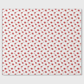 Red Graduation Cap Toss Geschenkpapier (Flach)
