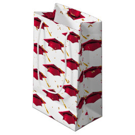 Red Graduation Cap with Confetti Kleine Geschenktüte