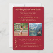 Red Graduation Foto 2023 Open House Einladung (Rückseite)