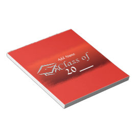 Red Graduation Party favorisiert Candy Wrappers Notizblock