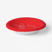 Red Graduation Party Pappteller (Gewinkelt)