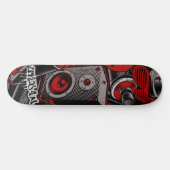 Red Graffiti Style Skateboard | Rotes Skateboard (Horz)