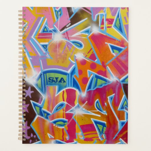 Red Graffiti Weekly/Monthly Planner Planer (Vorderseite)